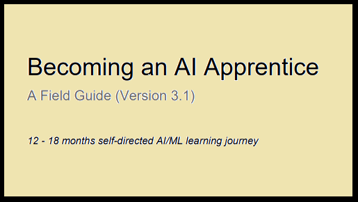 Becoming an AI Apprentice – A Field Guide