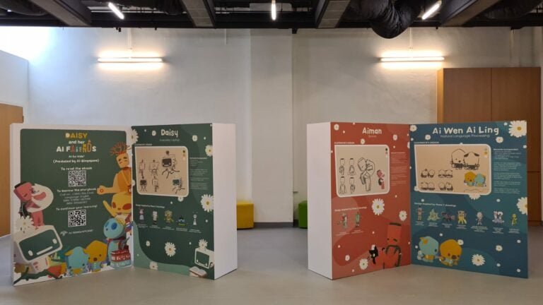 Daisy and her AI Friends Exhibit at Jurong East Library