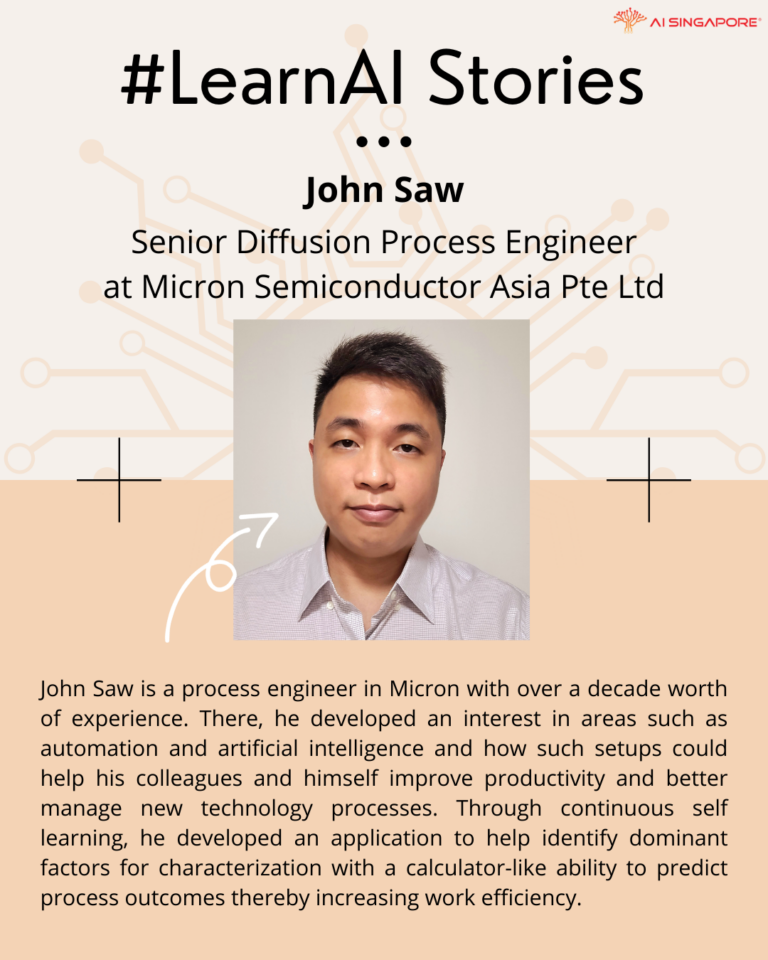 #LearnAI Stories – Featuring John Saw