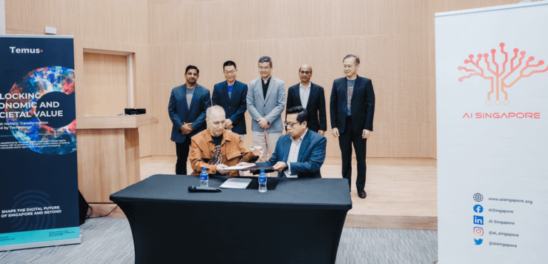 Keeping Singapore firms and workers at the forefront of AI advancements: Temus and AI Singapore sign MOU to accelerate AI innovation and adoption