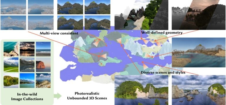 Learning to Generate Unbounded 3D Scenes from Image Collections